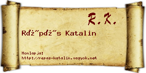 Répás Katalin névjegykártya