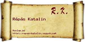 Répás Katalin névjegykártya
