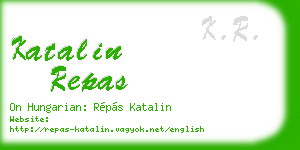 katalin repas business card
