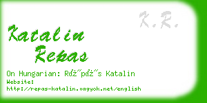 katalin repas business card